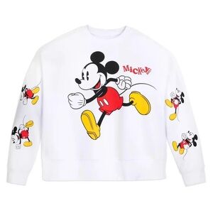 Disneyland Disney Mickey Mouse AOP Pulllover Sweater Crewneck Unisex Size Large